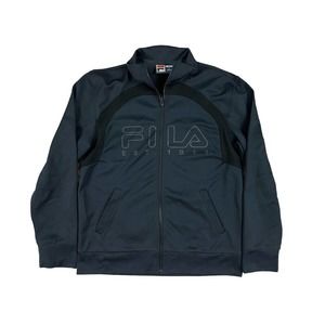 VTG F-Box By Fila Men Navy‎ Blue Zip Up Long Sleeve Track Jacket Sz M